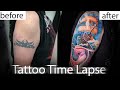Cover up tattoo  kraken ship  michael koschel art
