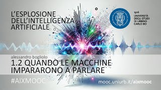AIXMOOC 1.2 - Quando le macchine impararono a parlare - YouTube