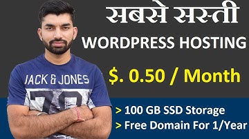 Cheap Web Hosting - $0.50 - Best Cheap WordPress Hosting 2022