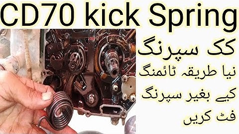 How to install kick Spring of Honda CD70/kick shaft timing  adjustment Off Honda CD70 ||very easy