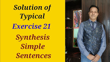 #Solution#Typical#synthesis#simplesentencesinenglish#NCERT#Class-11,12@TheExtraClass