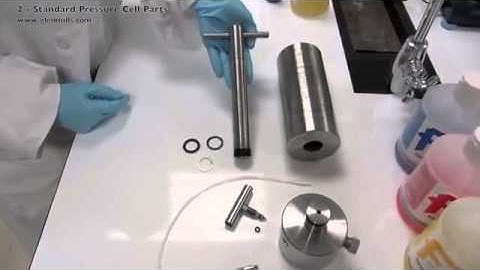 French Press G-M™ Operating Instructions Part 02 - Standard Pressure Cell Parts