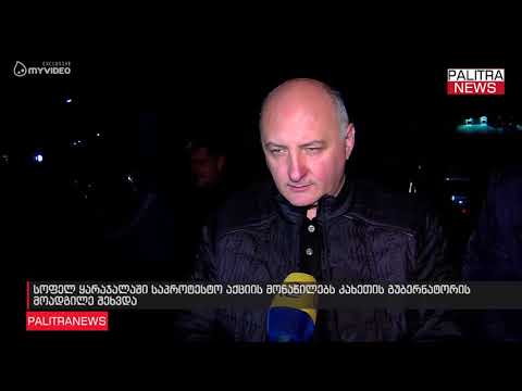 სოფელ ყარაჯალაში აქციის მონაწილეებს კახეთის გუბერნატორის მოადგილე შეხვდა