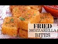 how to make fried mozzarella sticks bites
