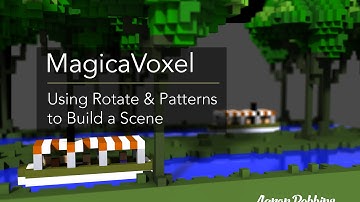 MagicaVoxel  - Rotating Objects and Using the Pattern Brush to Build a Scene