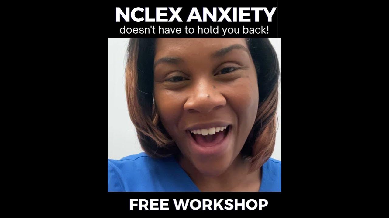Nclex anxiety boot camp sign up free youtube