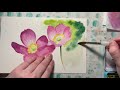 How to: Pink flowers in watercolor