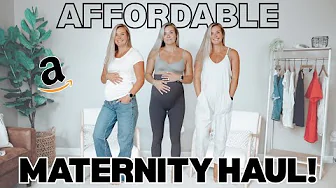 TRYING AMAZON BESTSELLERS | Maternity Haul + Try On