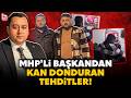 MHP'li başkanın skandal görüntüleri... Borçlu olduğu kişiye tehditler savurup "kafana sıkarım" dedi!