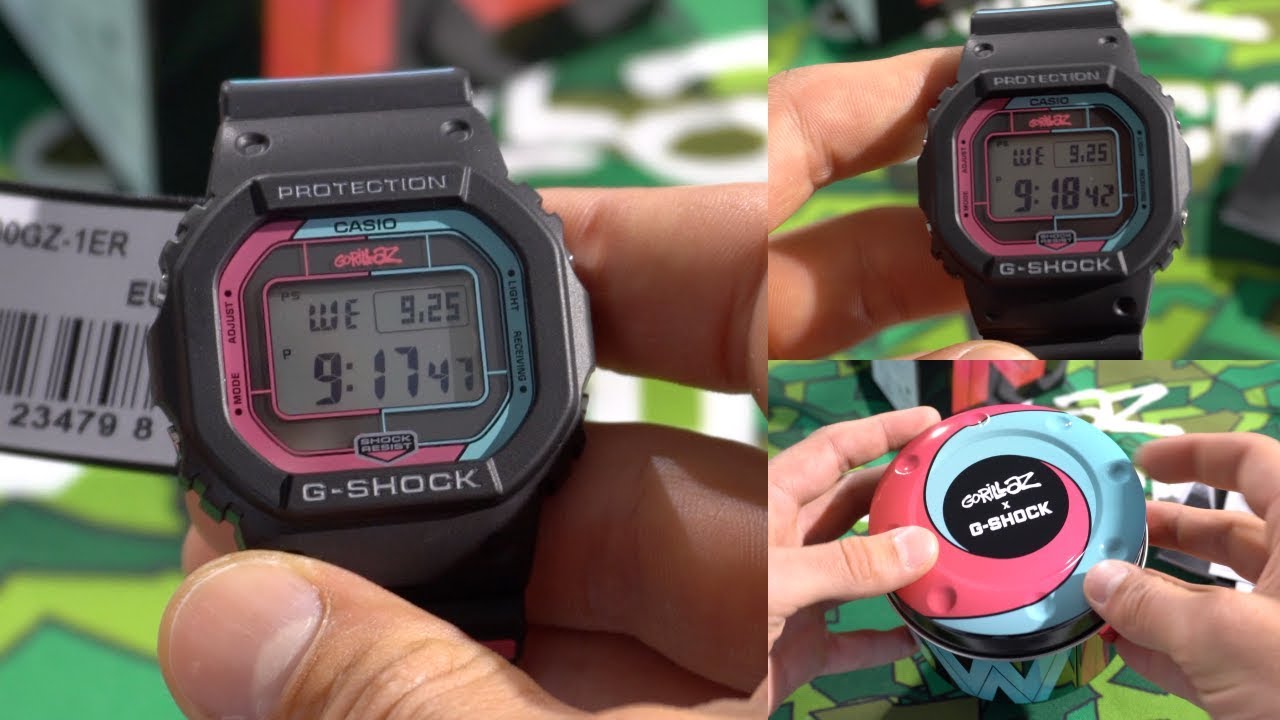 CASIO G-SHOCK GW-B5600GZ-1JR Gorillazコラボレーションモデル - YouTube