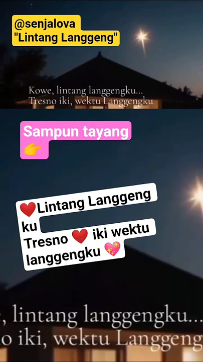 Lintang Langgeng - senjalova, Wektu Langgeng ku (Short) #shorts #musikjawa