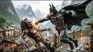 Predator Hunts Batman… Big Mistake 😱  Epic Cinematic Fight Scene 4K
