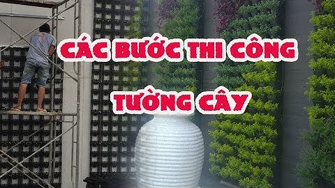 Các bước thi công tường cây xanh đẹp |Thi công sân vườn| Vườn Nhà Đẹp Official