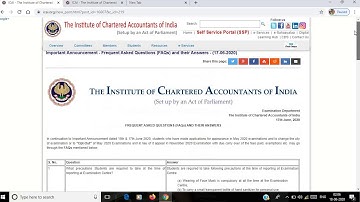 ICAI FAQ IMPORTANT ANNOUNCEMENT 17.06.20 | EXAM OPT OUT SUGGESTION | ICAI EXAM JULY 20 | ICAI UPDATE