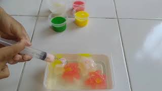 Melukis pada agar-agar (gelatine art) cantik