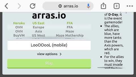 Arras.io NEW D-Day Event Game mode (played on mobile)