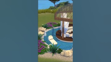Round Pool in the Sims 4 #shorts #sims4build #game #thesims4 #sims4 #pool