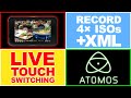 How to LIVE STREAM with TOUCH SCREEN Switching, ISO Recording, & FCPXML Export with @ATOMOS Shogun 7