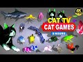 Cat games  the most favorite movie for cats to watch  cat tv compilation 4k 8 hours  