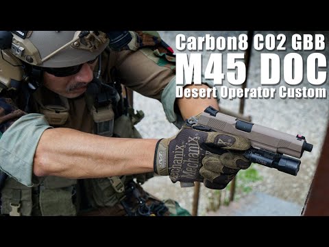 半ジャンク　オマケ付き　Carbon8 M45 DOC Carbon8 製 】 Co2 GBB M45DOC ハンドガン 本体 Gen.2マガジン