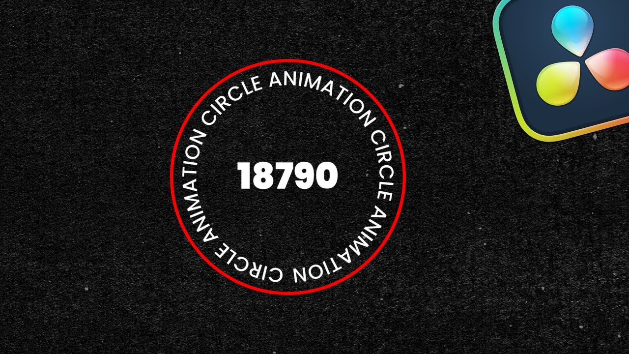 Circle Text Motion Graphics in DaVinci Resolve - YouTube