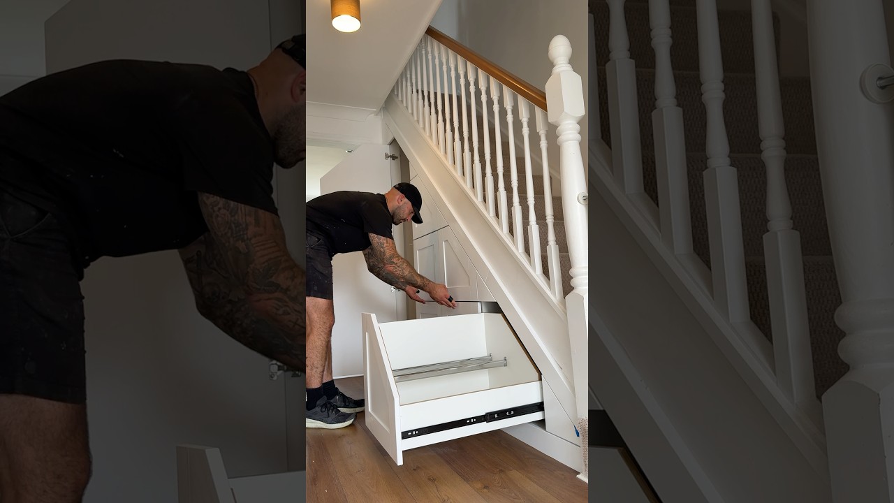 Under Stair Storage install 