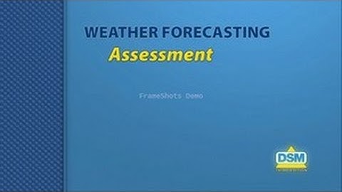 Weather Forecasting - Assessment