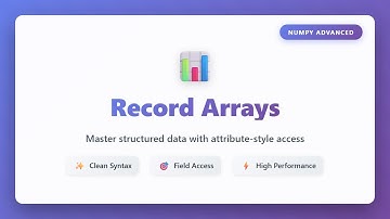 NumPy Record Arrays Tutorial: Structured Data with Attribute Access | Python Data Science