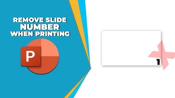 How to remove slide number in PowerPoint when printing
