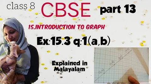 chapter 15 Introduction to Graph Ex:15.3 q:1(a,b) CBSE maths class 8 in Malayalam