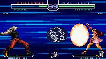 Athena Escudo Regresar poderes vs Varios personajes KOF 2002