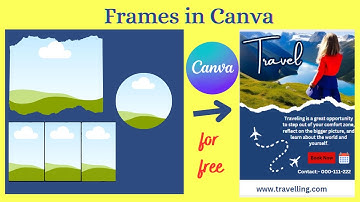 How to use frames in canva for free ??  / canva tutorial for beginners
