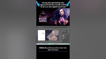 Hướng dẫn photoshop cho người mới bắt đầu với bài 2 thiết kế bố cục cho ngành nước họa #shorts
