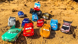 Looking for Disney Pixar Cars On The Rocky Road : Lightning Mcqueen, Cruz, Mater, Guido, Finn, Storm