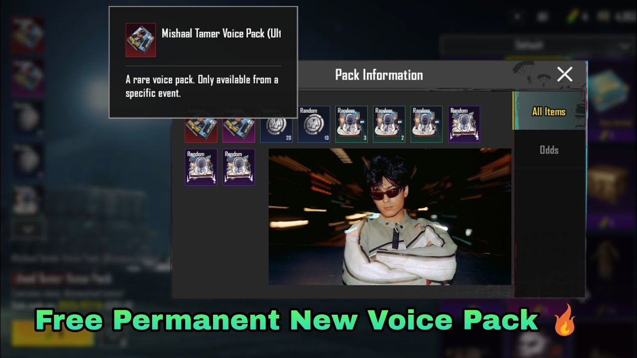Pubg Mobile New Voice Pack Free | Mishaal Tamer Voice Pack Saudi Arabia ...