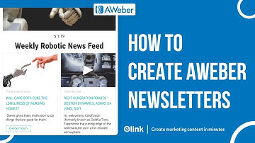 How to Create Aweber Email Newsletters in Minutes
