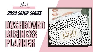 setting up my 2024 business planner | happy planner dashboard layout