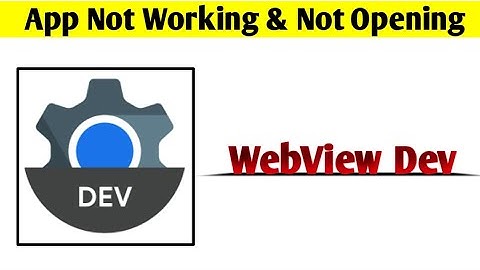 WebView Dev App Not Working & Opening Crashing Problem Solved
