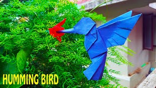 HUMMING BIRD | Origami tutorial | 4K 🐦🐦🐦