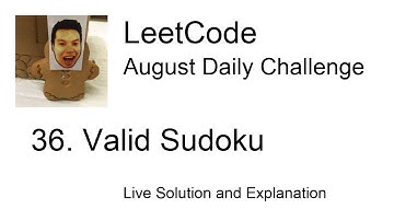 Daily Leetcode #507: Aug 20, 2021 - 36. Valid Sudoku