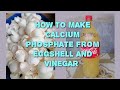 HOW TO MAKE CALCIUM PHOSPHATE FROM EGGSHELLS AND VINEGAR?