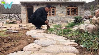 The man builds and renovates a house with stone in the countryside Part3 | WU Vlog