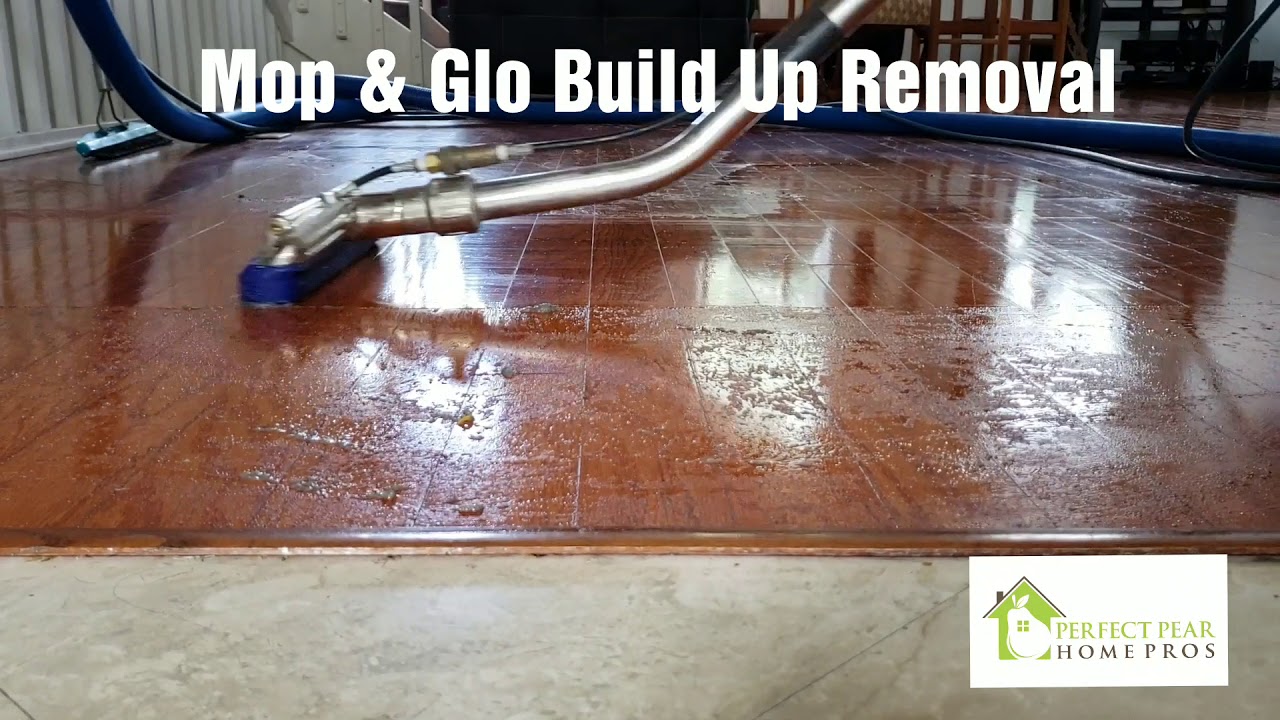 Mop Glo Build Up Removal From Engineered Wood Flooring Youtube