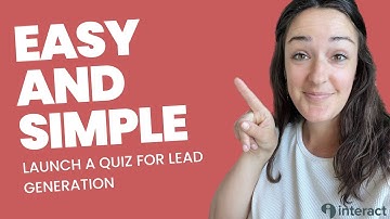 The easiest and simplest way to build a quiz for lead generation