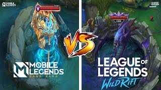 Mobile Legends vs LoL Wild Rift : Map, Graphics,Texture Comparison