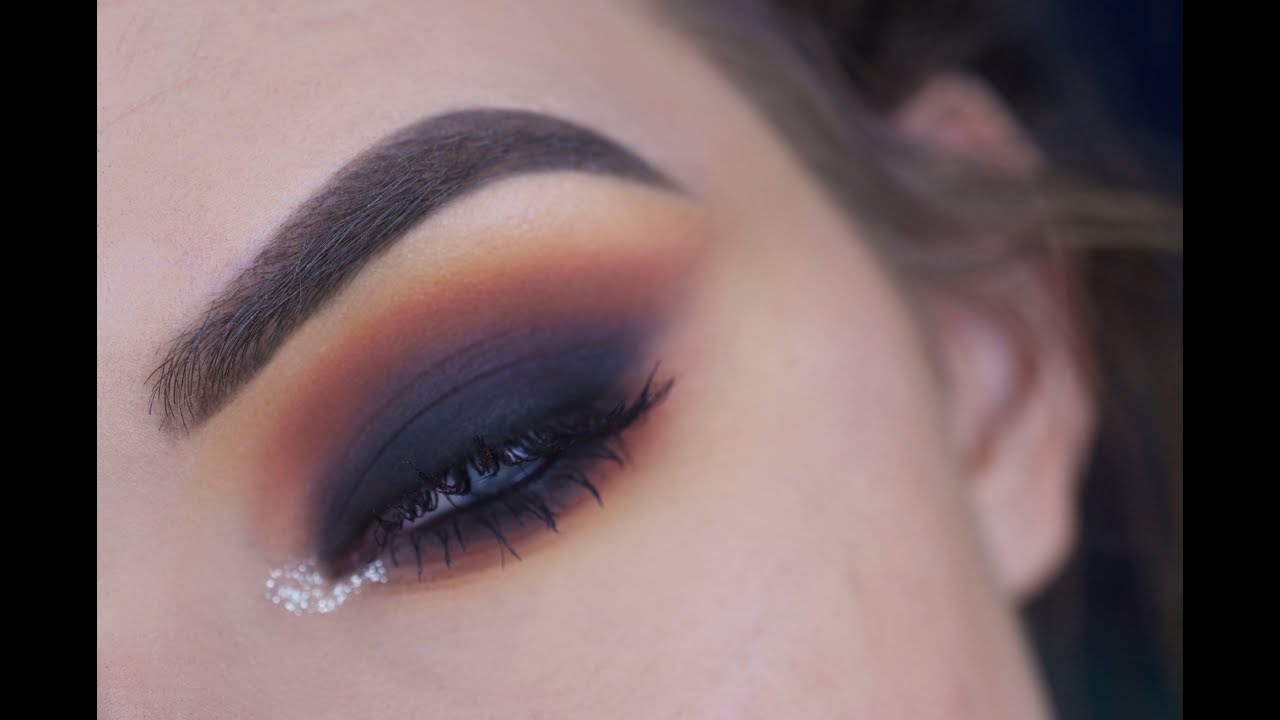 Blue Black Smokey Eye Makeup Tutorial