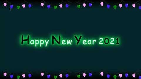 Happy New Year 2021Designed using Pure HTML & CSS
