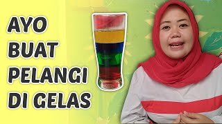 Seruuu!!!  Membuat Pelangi di Gelas - PAUD Doa Bangsa