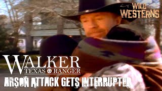 Walker, Texas Ranger | Walker & Trivette Save Family From Fire Attack 🔥 | Wild Westerns