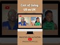 Cost of living US vs UK. Which country is more affordable? 🤑 #usvsuk #moveabroad